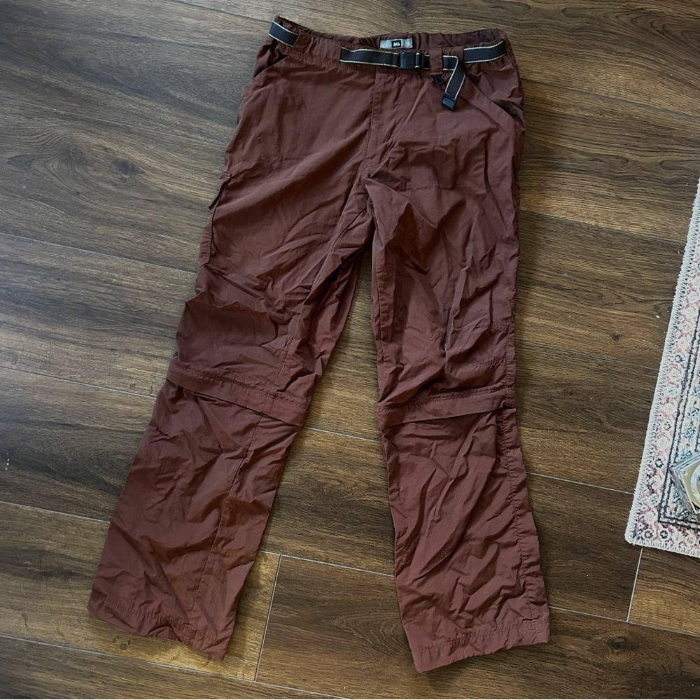 REI co-op Sahara convertible pants in rust / brown | women’s size 6